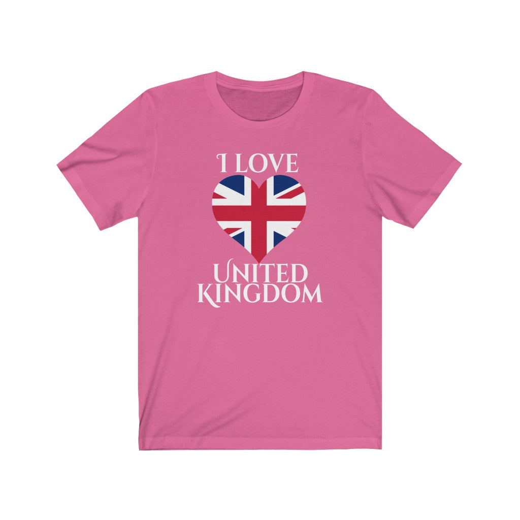 United Kingdom Heart Flag Premium Tee 2 - Unisex
