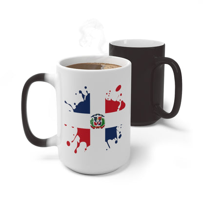 Dominican Republic Splat Color Changing Mug