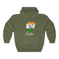India Girl Flag Hoodie Sweatshirt 2 - Unisex