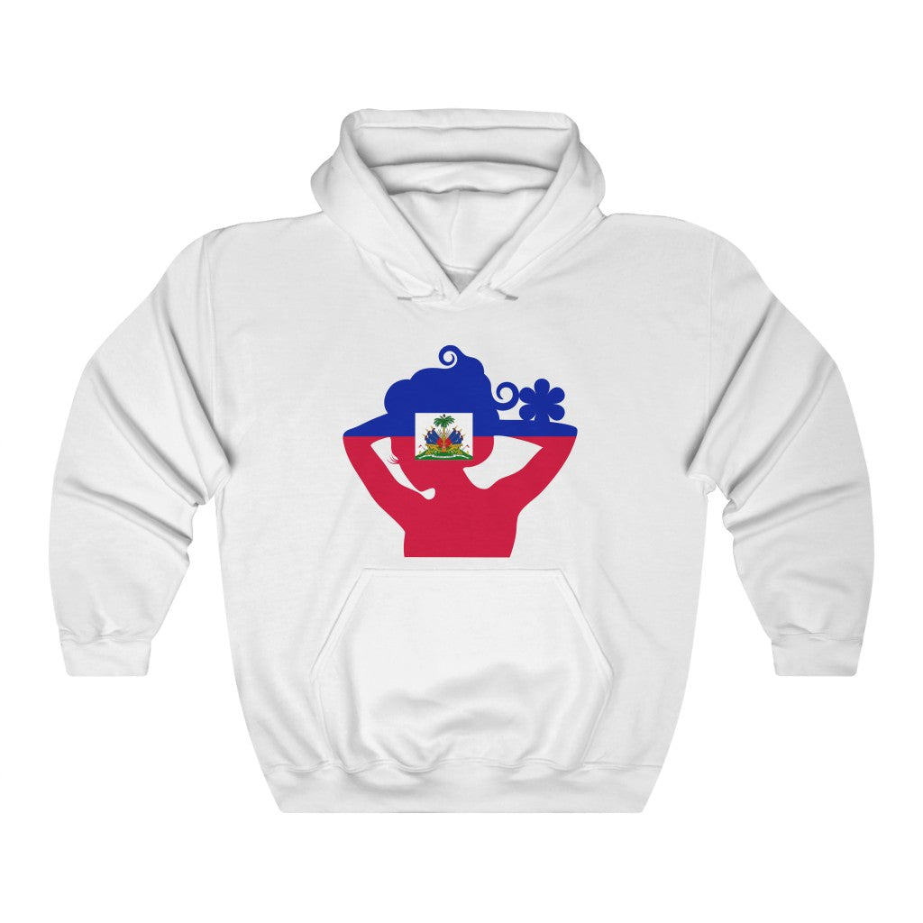 Haiti Lady Flag Hoodie Sweatshirt - Unisex