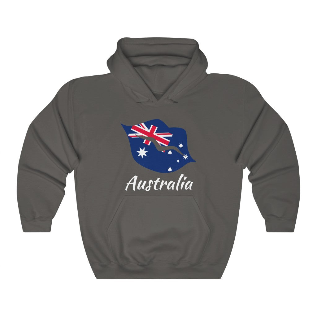 Australia Lips Flag Hoodie Sweatshirt 2 - Unisex