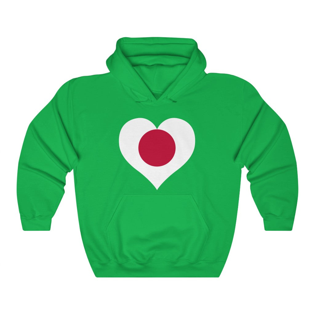 Japan Heart Flag Hoodie Sweatshirt - Unisex