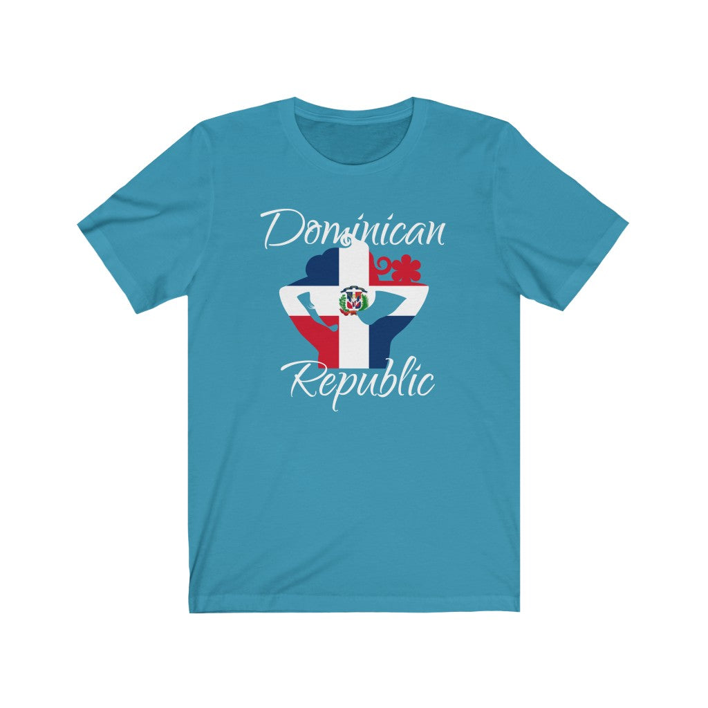 Dominican Republic Lady Flag Premium Tee 2 - Unisex