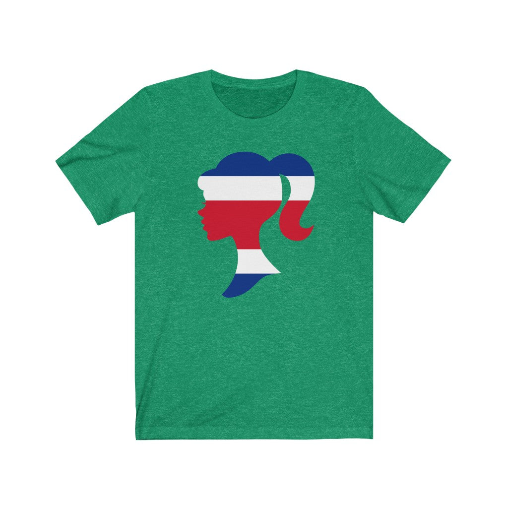 Costa Rica Girl Flag Premium Tee - Unisex
