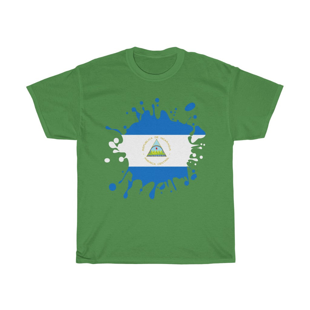 Nicaragua Splat Flag Standard Tee - Unisex