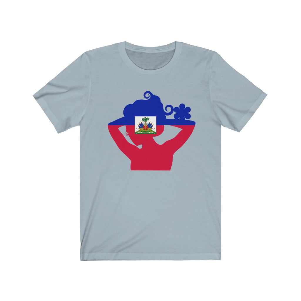 Haiti Lady Flag Premium Tee - Unisex