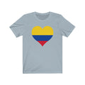Colombia Heart Flag Premium Tee - Unisex