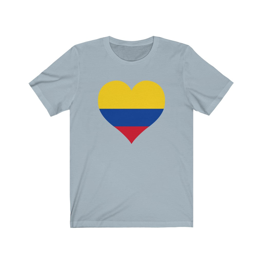 Colombia Heart Flag Premium Tee - Unisex