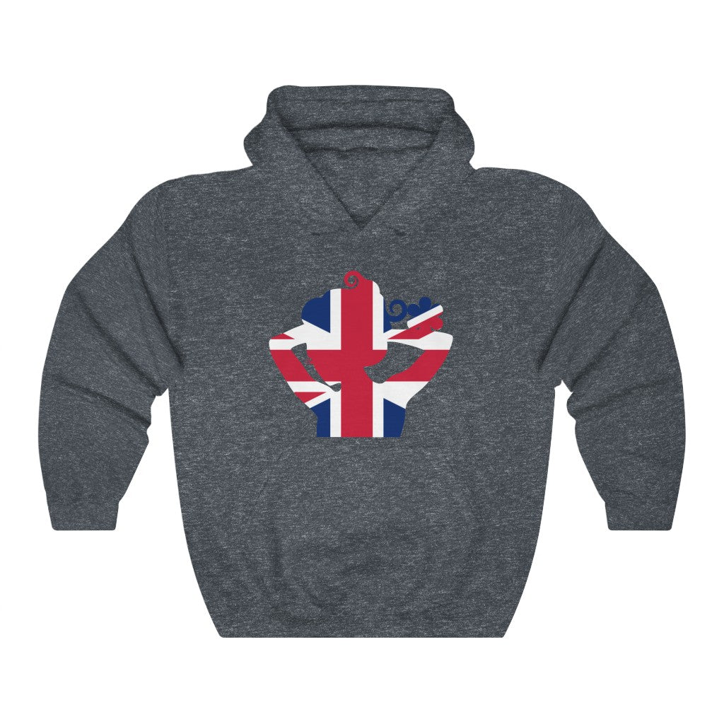 United Kingdom Lady Flag Hoodie Sweatshirt - Unisex