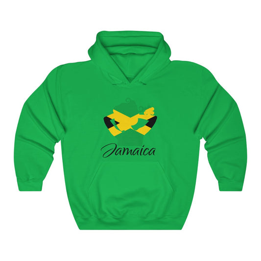 Jamaica Lady Flag Hoodie Sweatshirt 1 - Unisex