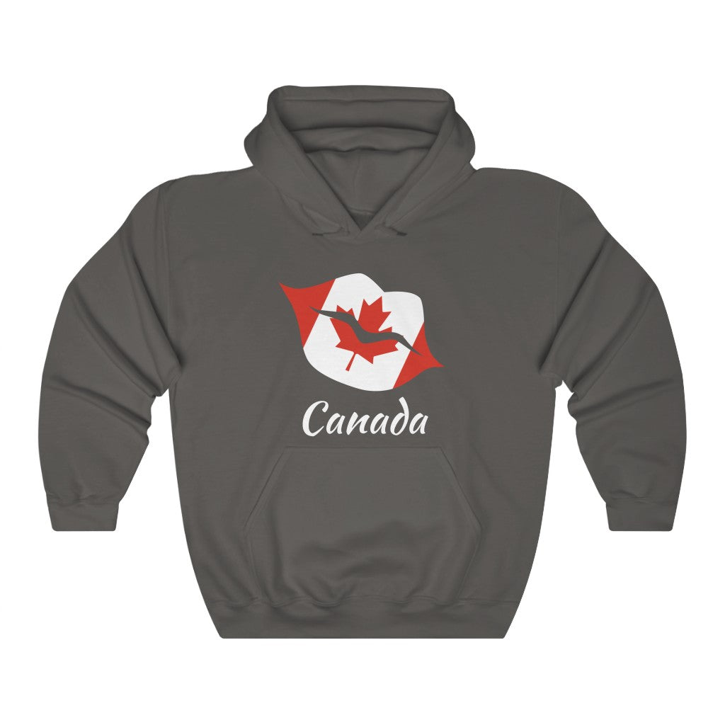 Canada Lips Flag Hoodie Sweatshirt 2 - Unisex