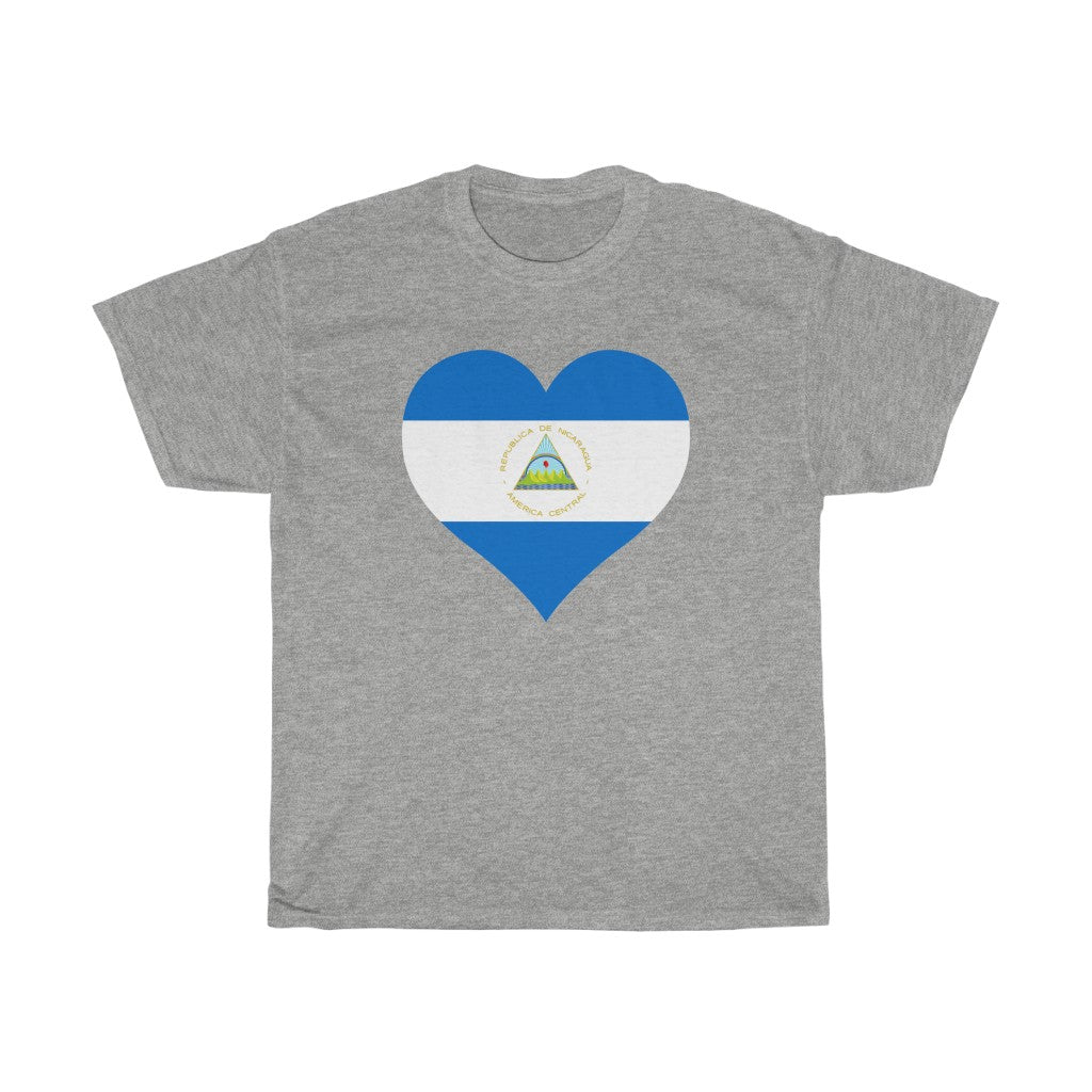 Nicaragua Heart Flag Standard Tee - Unisex