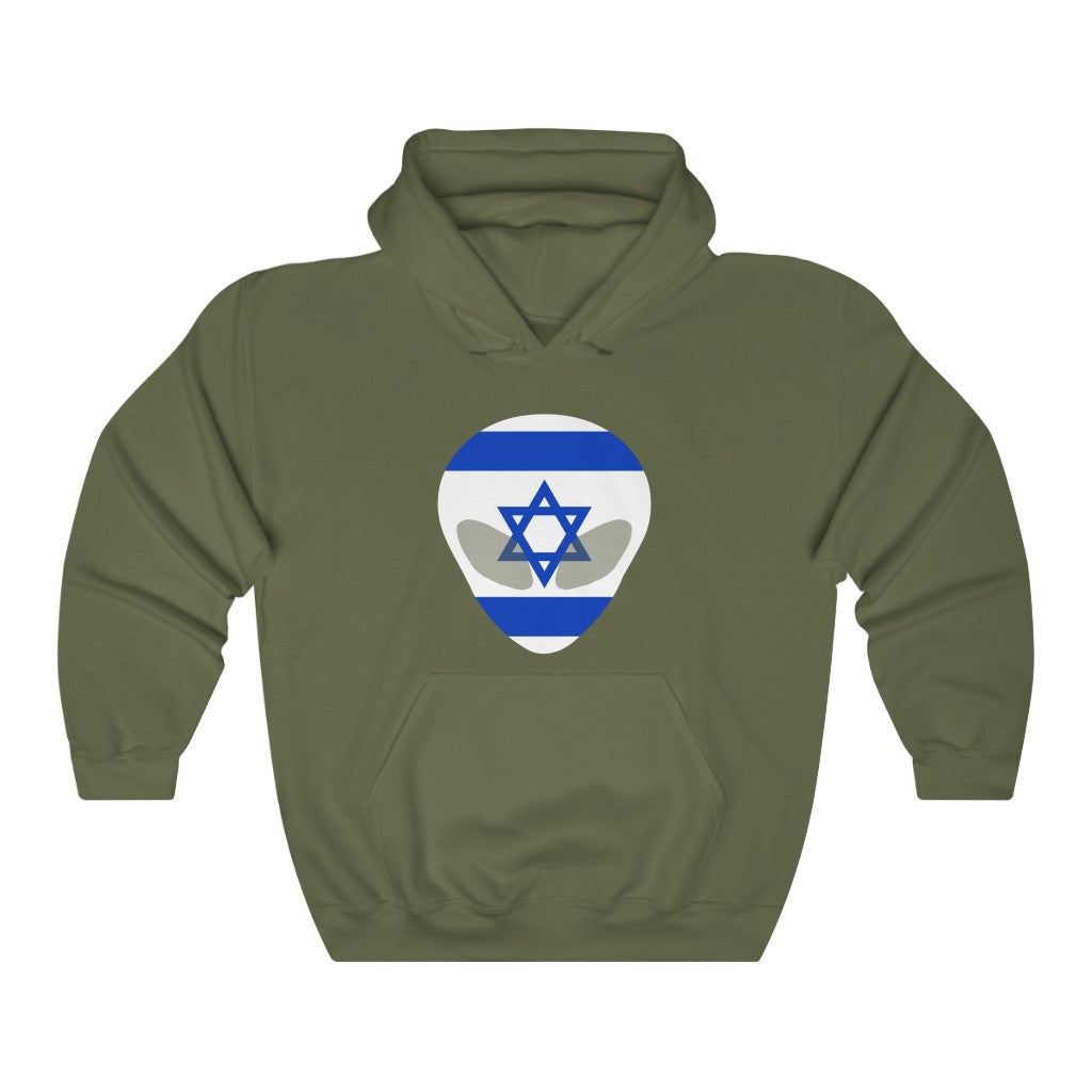 Israel Alien Flag Hoodie Sweatshirt - Unisex