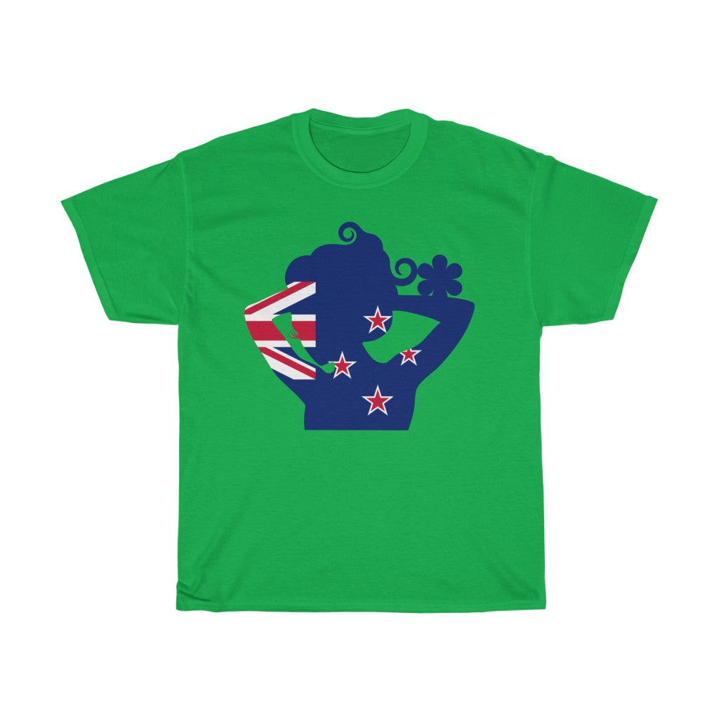New Zealand Lady Flag Standard Tee - Unisex