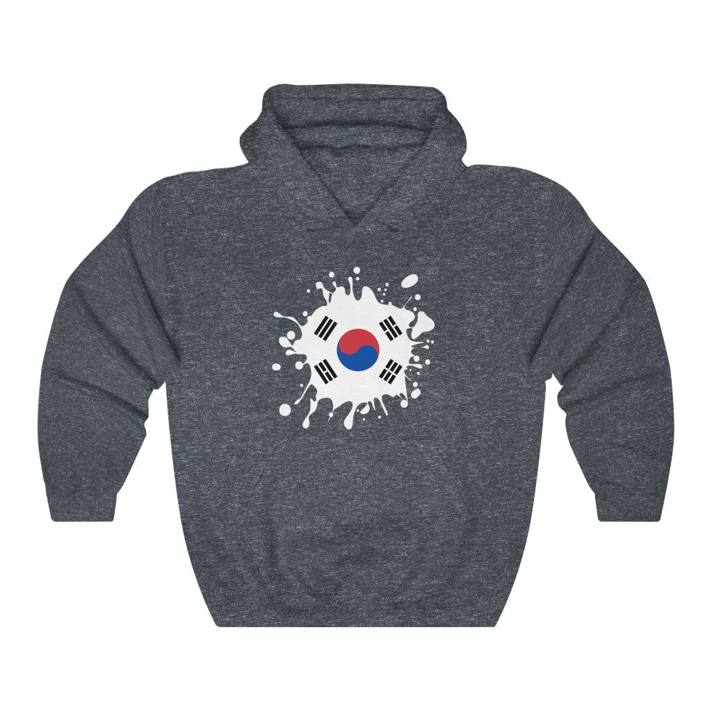 South Korea Splat Flag Hoodie Sweatshirt - Unisex