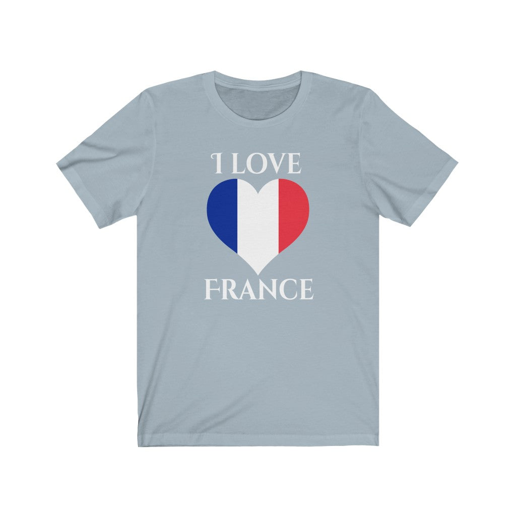France Heart Flag Premium Tee 2 - Unisex