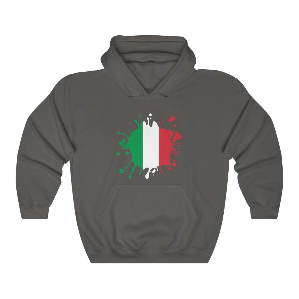 Italy Splat Flag Hoodie Sweatshirt - Unisex