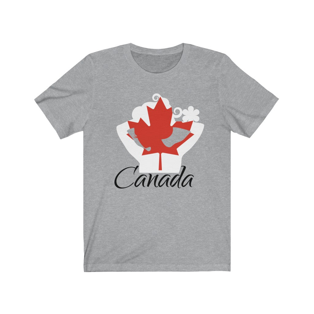 Canada Lady Flag Premium Tee 1 - Unisex