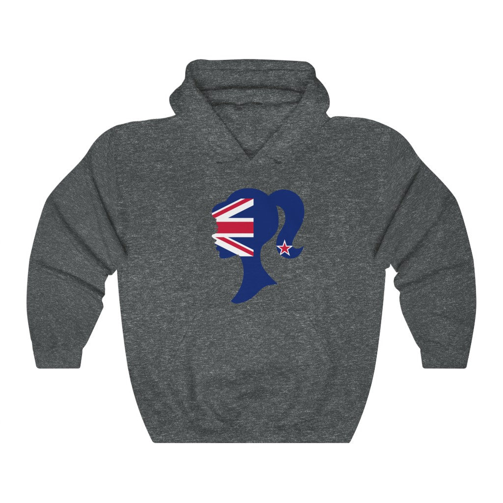 New Zealand Girl Flag Hoodie Sweatshirt - Unisex