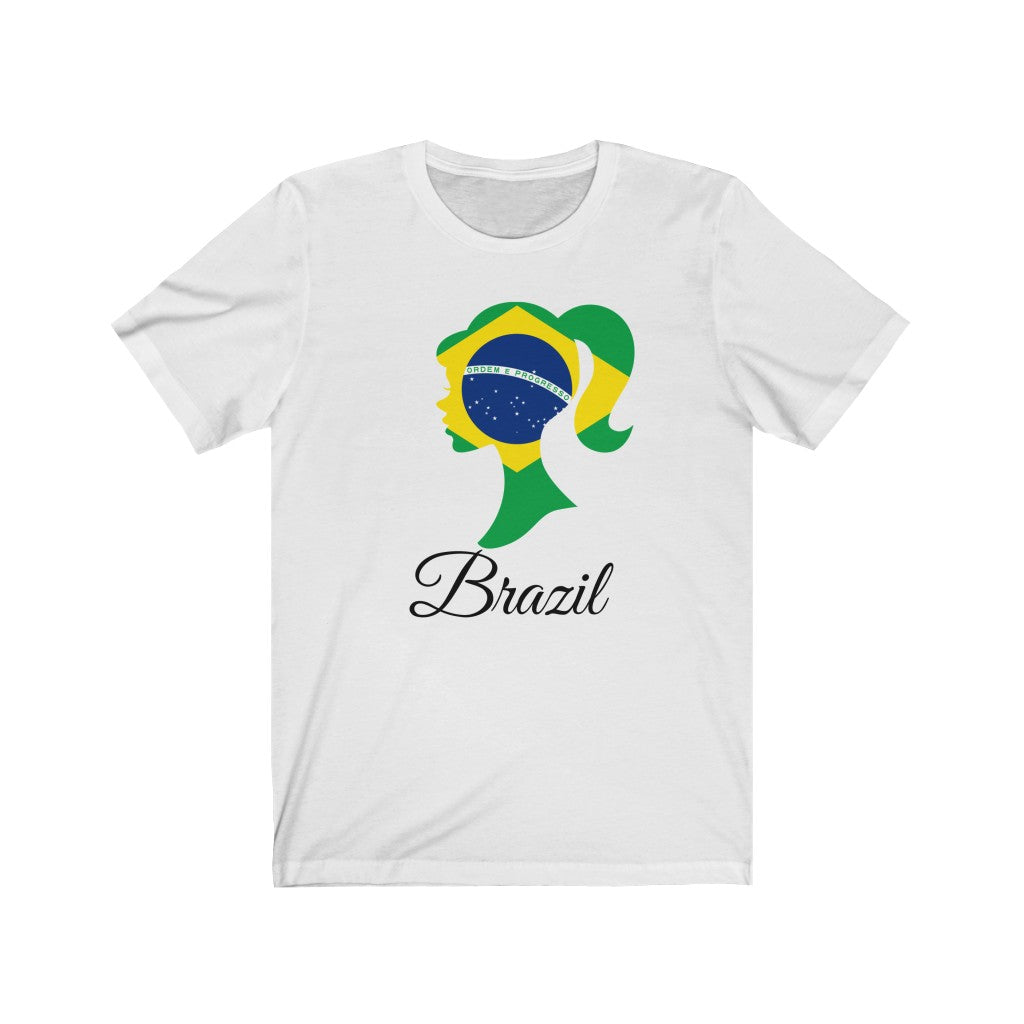 Brazil Girl Flag Premium Tee 1 - Unisex
