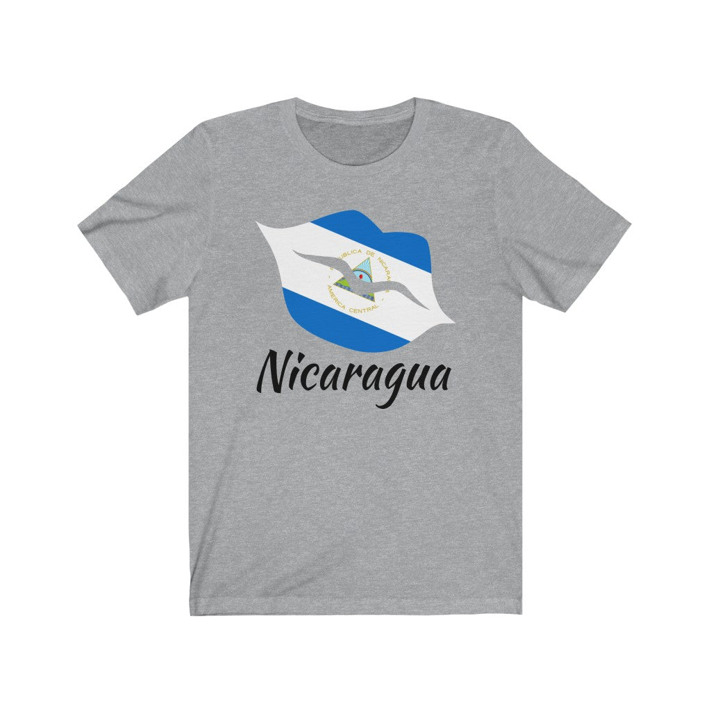 Nicaragua Lips Flag Premium Tee 1 - Unisex