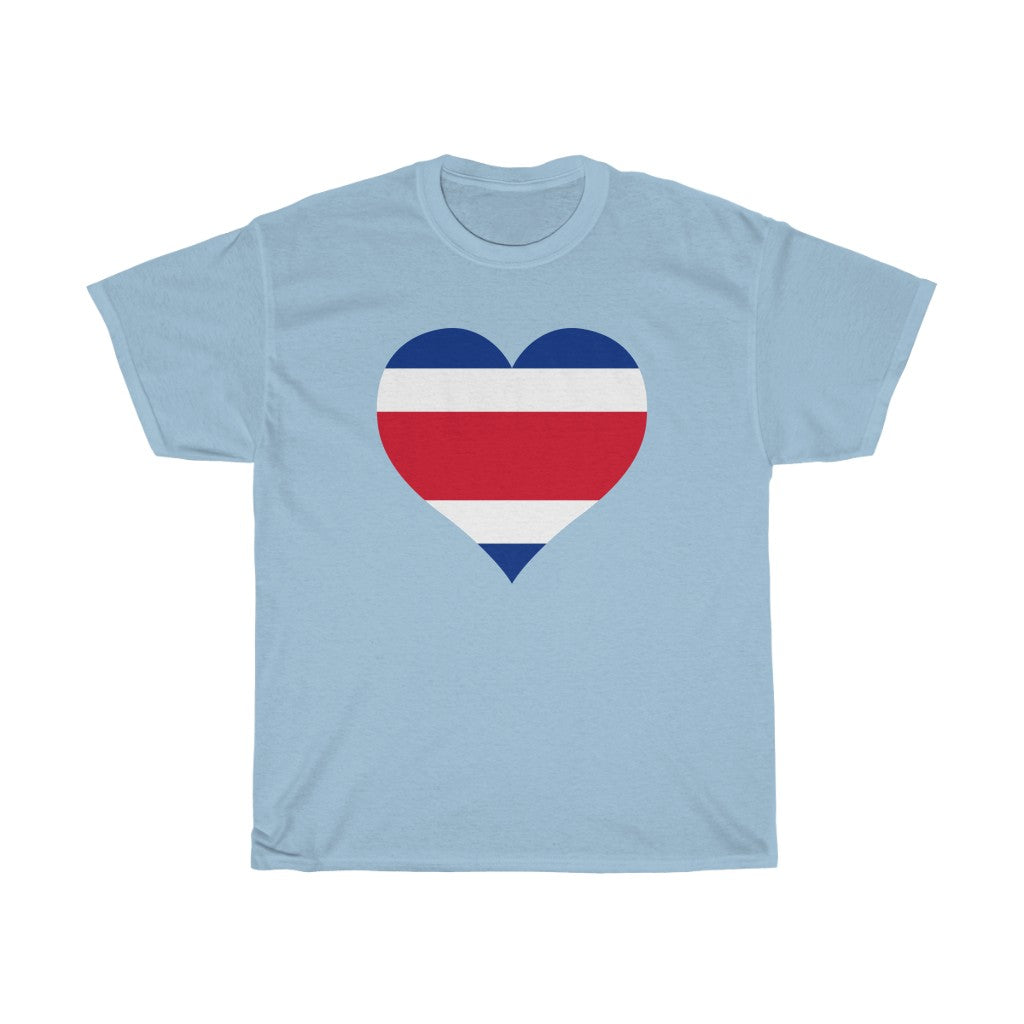 Costa Rica Heart Flag Standard Tee - Unisex