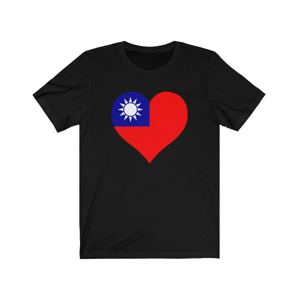 Republic of China - Taiwan Heart Flag Premium Tee - Unisex