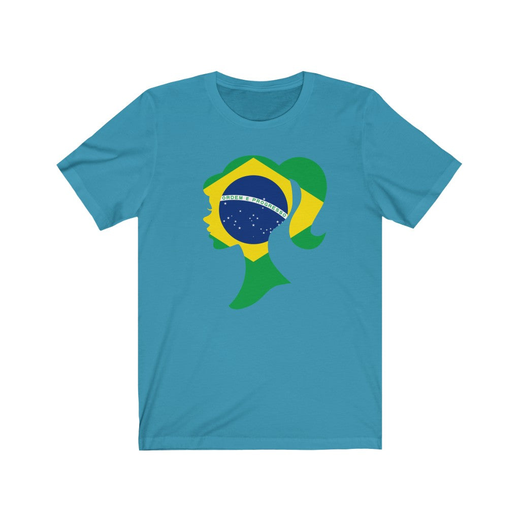 Brazil Girl Flag Premium Tee - Unisex