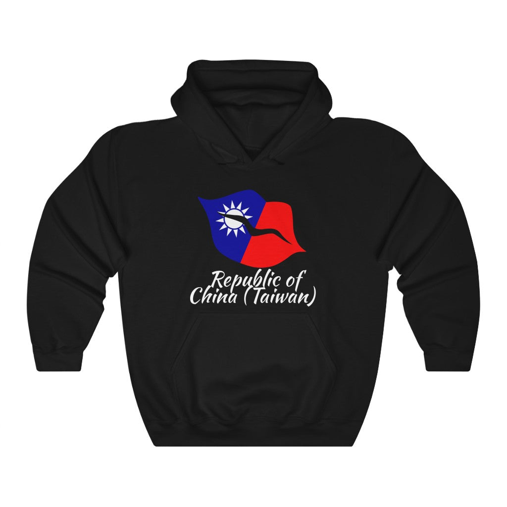 Republic of China - Taiwan Lips Flag Hoodie Sweatshirt 2 - Unisex