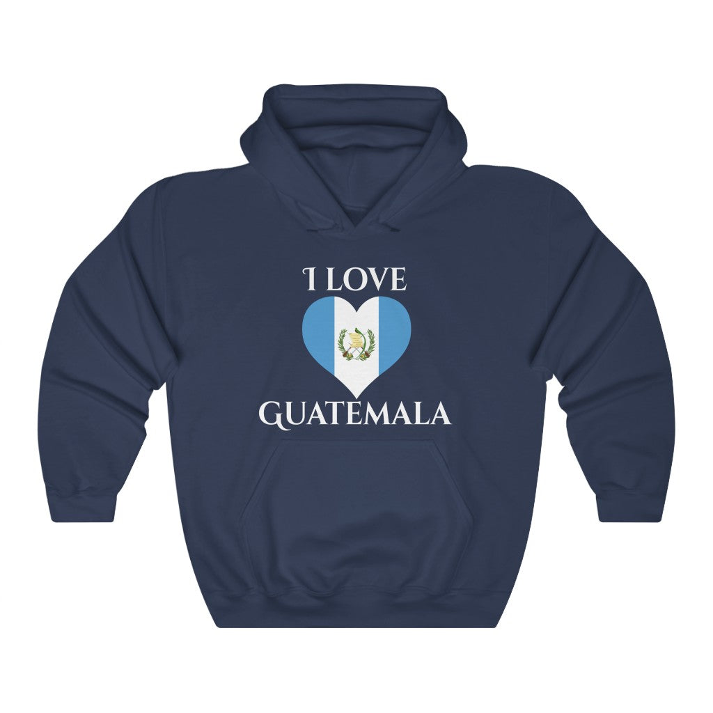 Guatemala Heart Flag Hoodie Sweatshirt 2 - Unisex