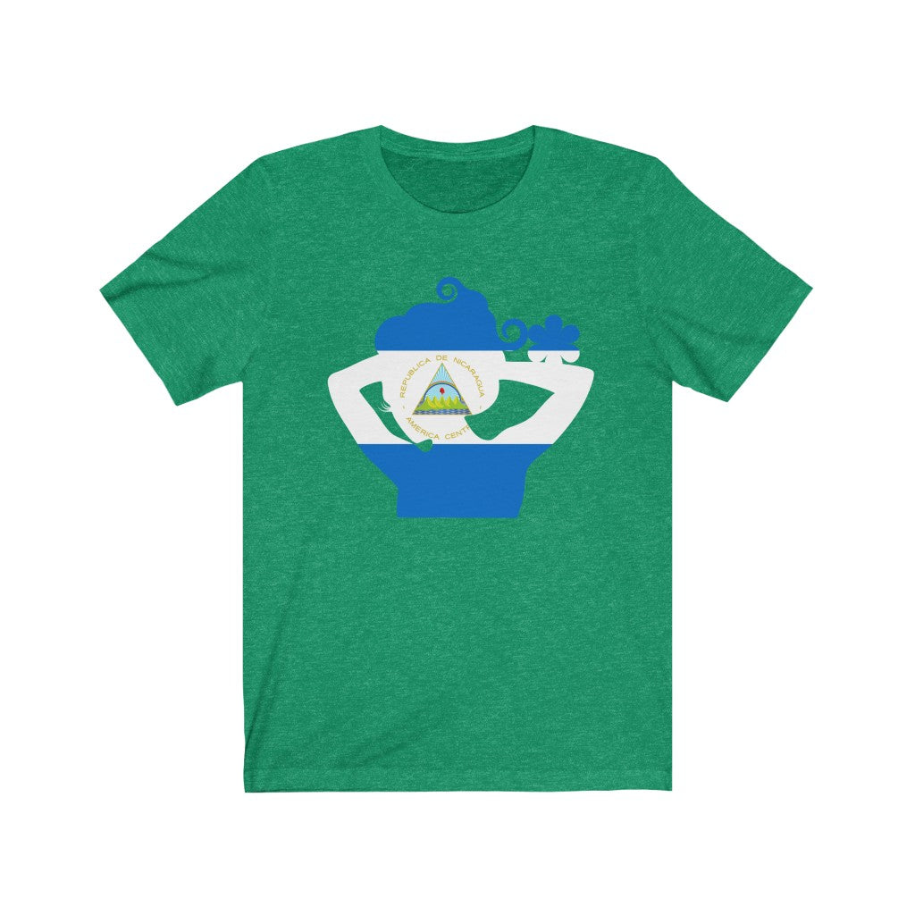 Nicaragua Lady Flag Premium Tee - Unisex