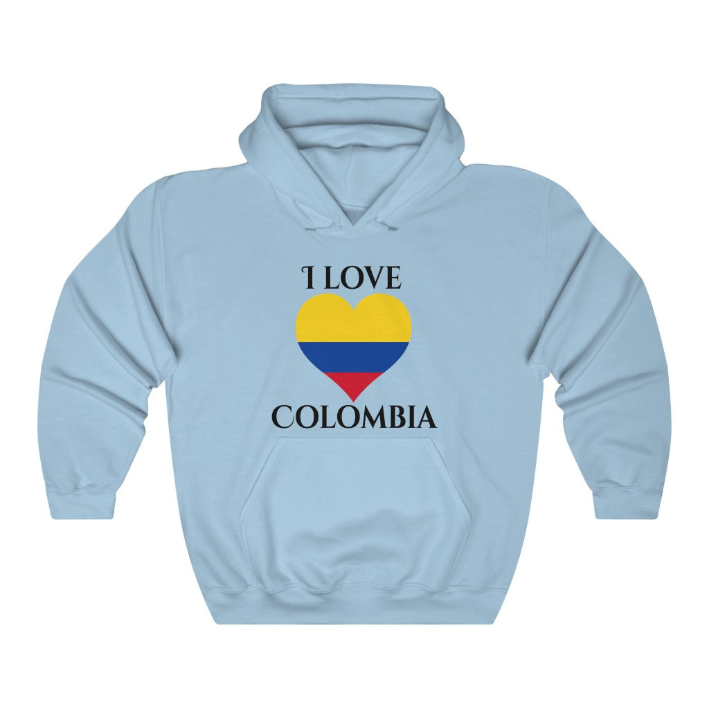 Colombia Heart Flag Hoodie Sweatshirt 1 - Unisex