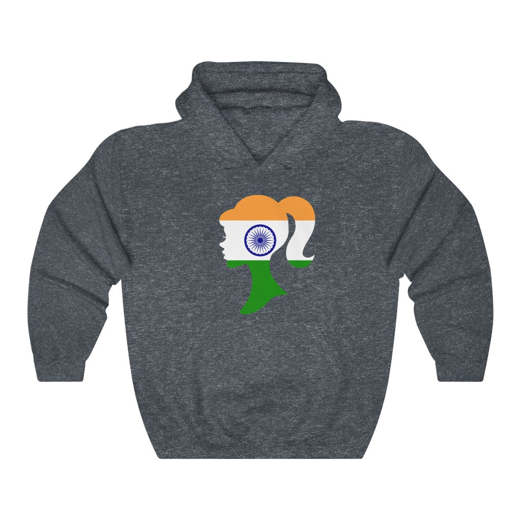 India Girl Flag Hoodie Sweatshirt - Unisex