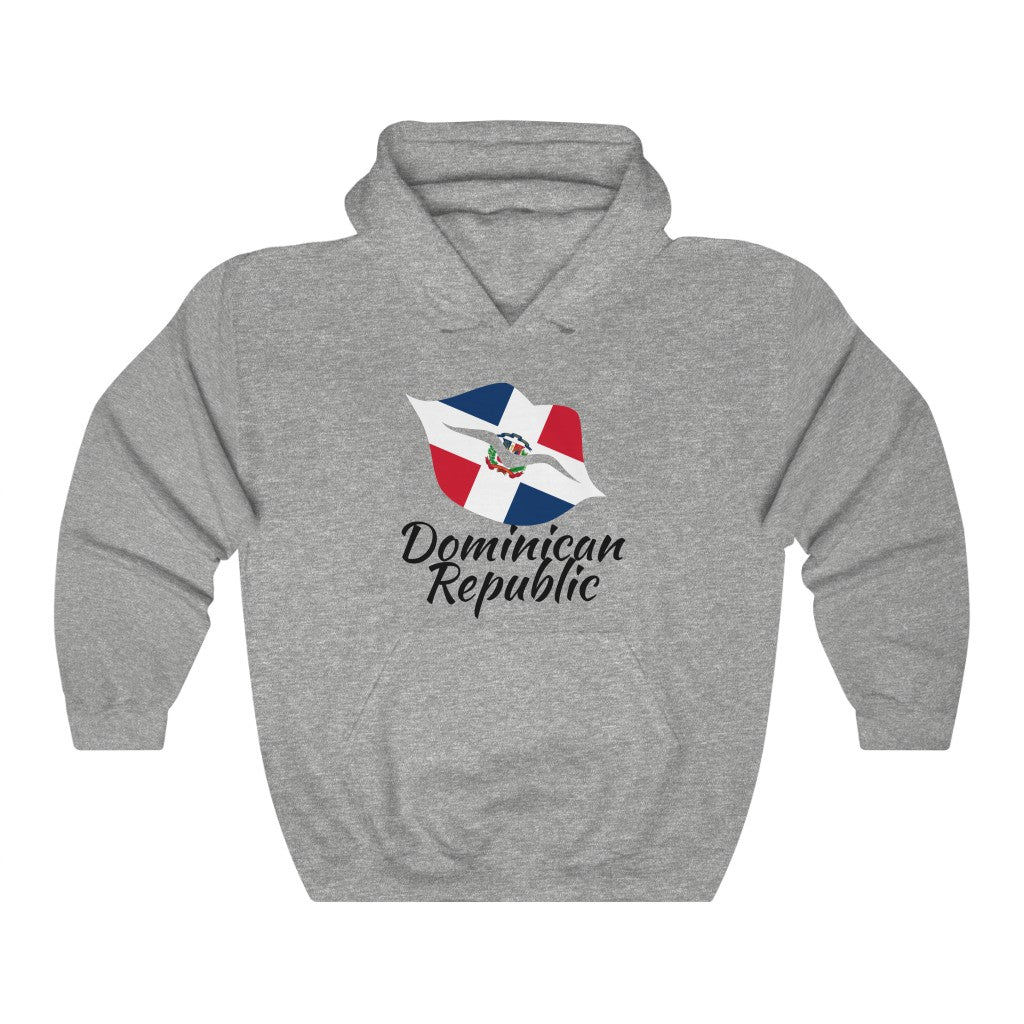 Dominican Republic Lips Flag Hoodie Sweatshirt 1 - Unisex