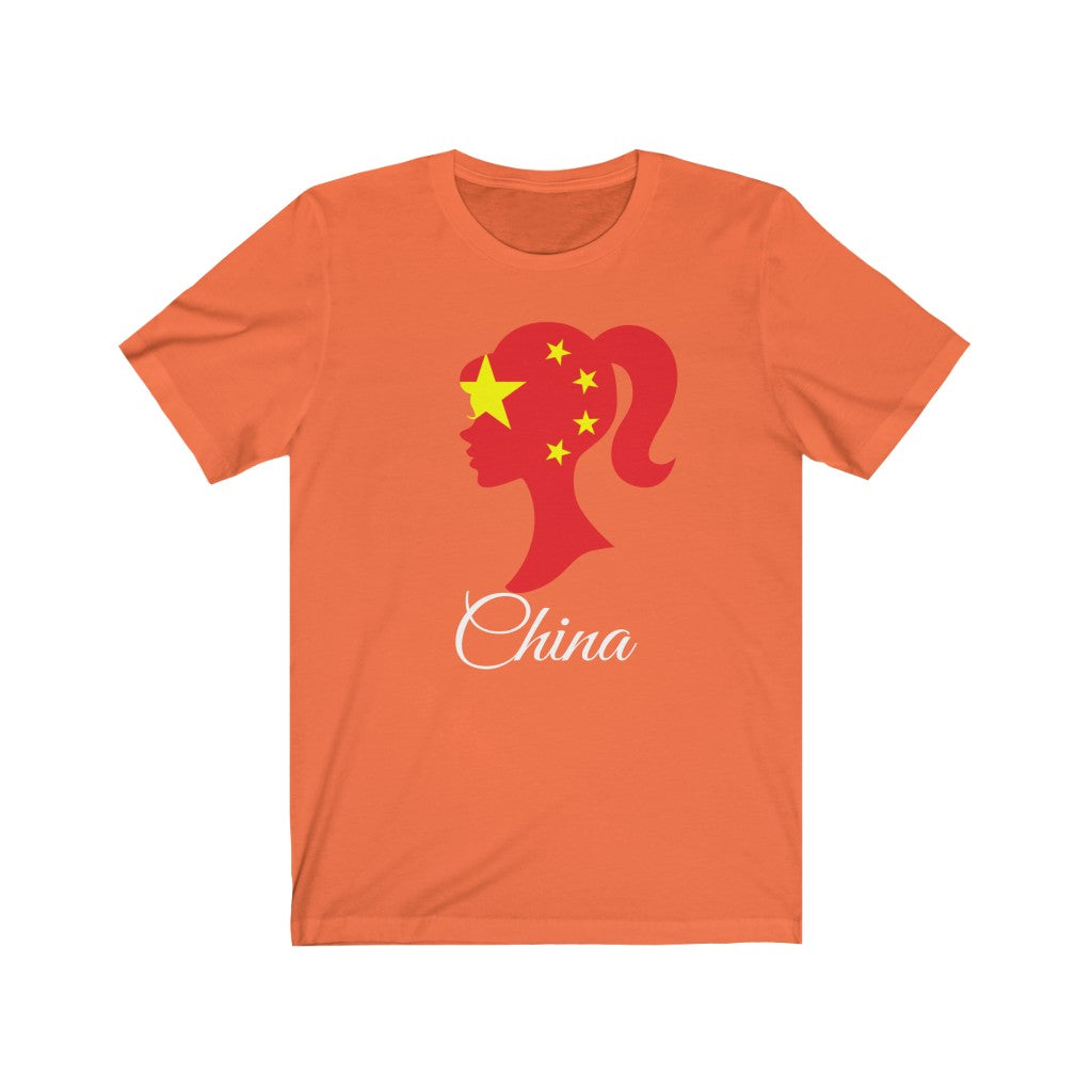 China Girl Flag Premium Tee 2 - Unisex