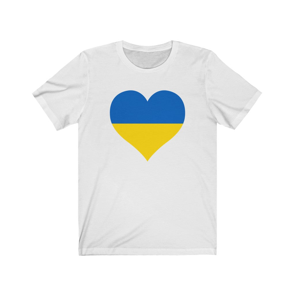 Ukraine Heart Flag Premium Tee - Unisex