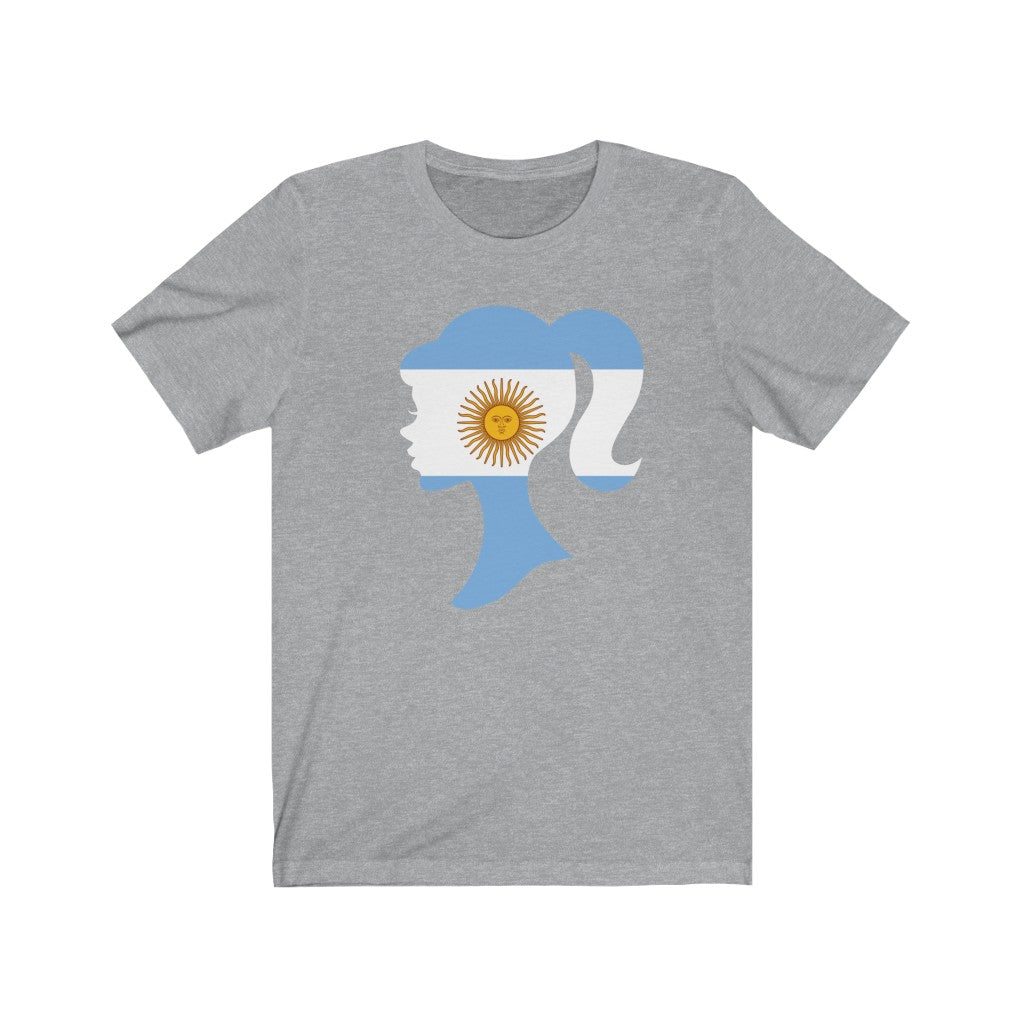 Argentina Girl Flag Premium Tee - Unisex