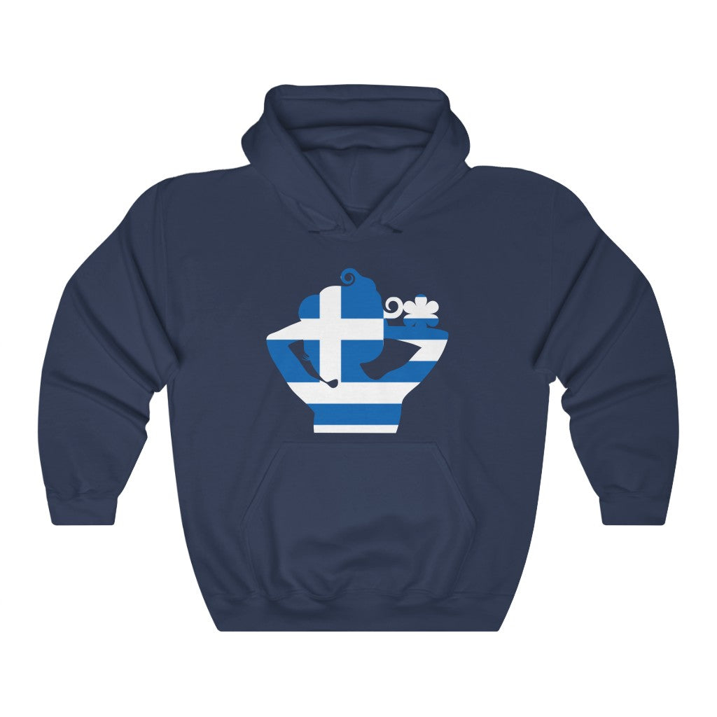 Greece Lady Flag Hoodie Sweatshirt - Unisex