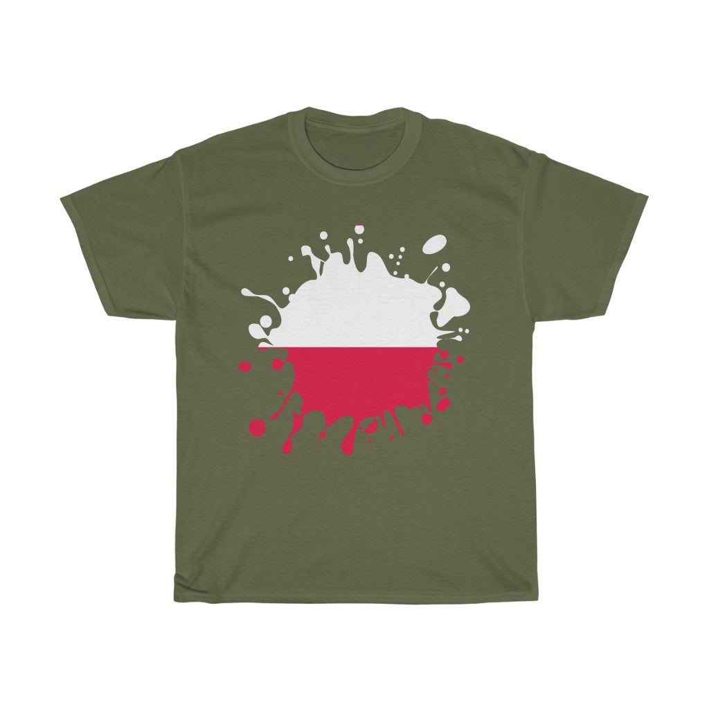 Poland Splat Flag Standard Tee - Unisex