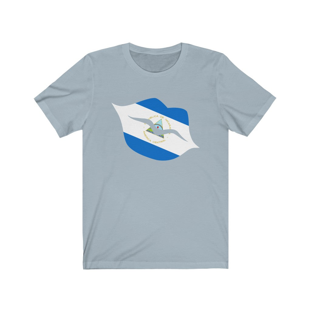 Nicaragua Lips Flag Premium Tee - Unisex