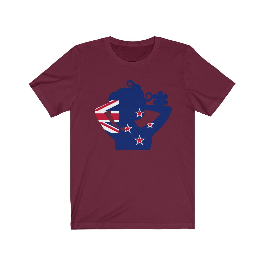 New Zealand Lady Flag Premium Tee - Unisex