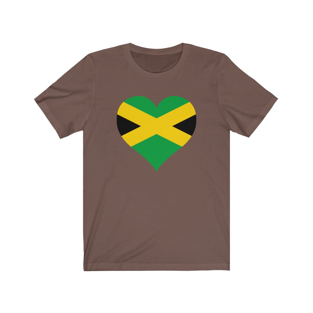 Jamaica  Heart Flag Premium Tee - Unisex