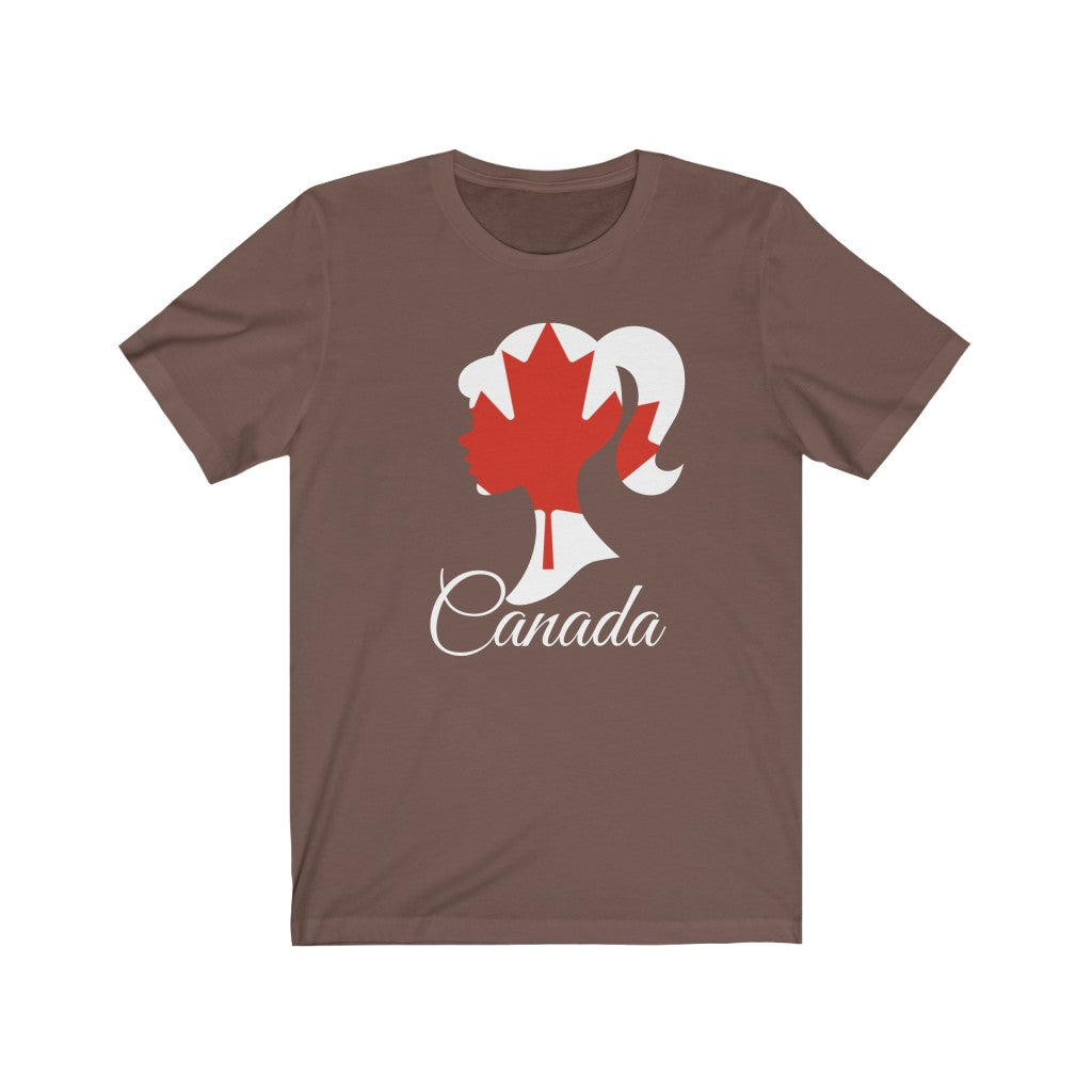 Canada Girl Flag Premium Tee 2 - Unisex