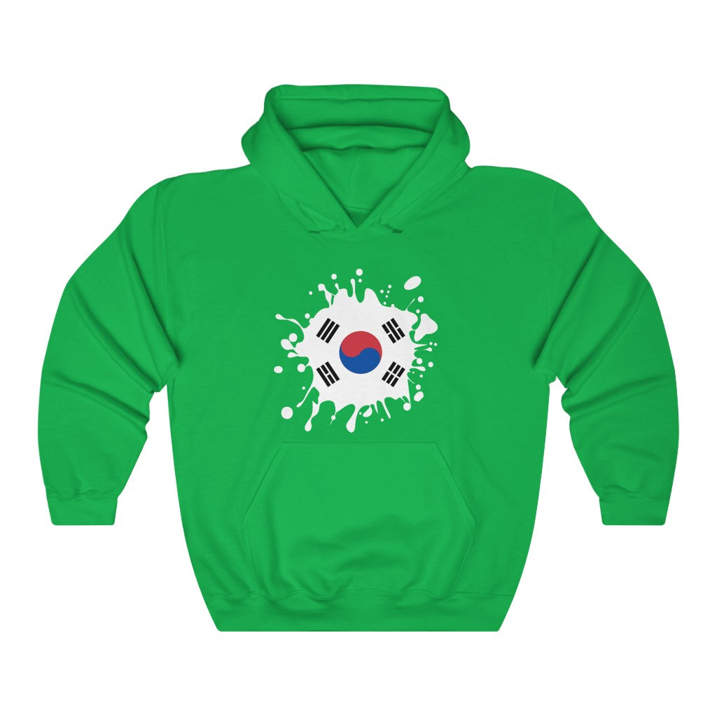 South Korea Splat Flag Hoodie Sweatshirt - Unisex