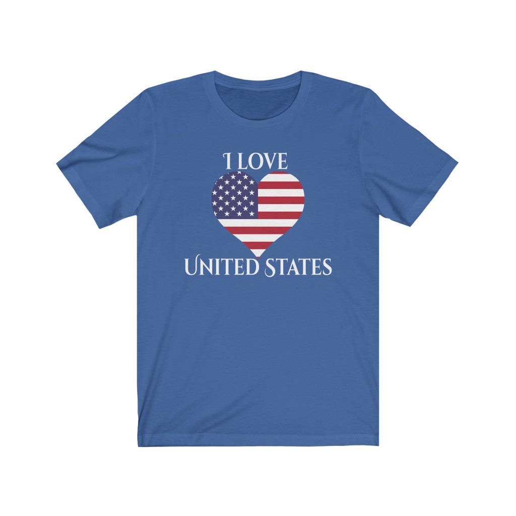 United States of America Heart Flag Premium Tee 2 - Unisex