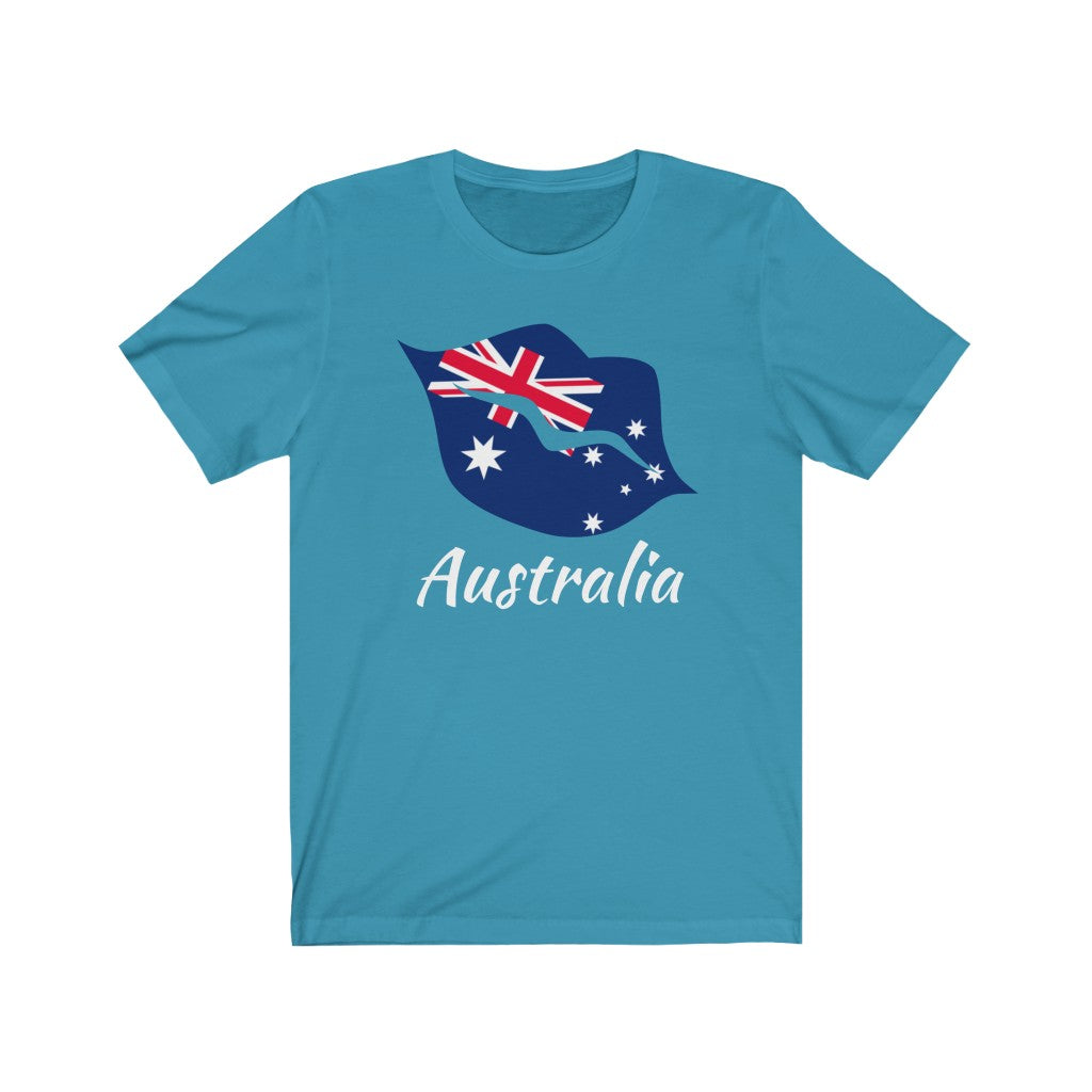 Australia Lips Flag Premium Tee 2 - Unisex