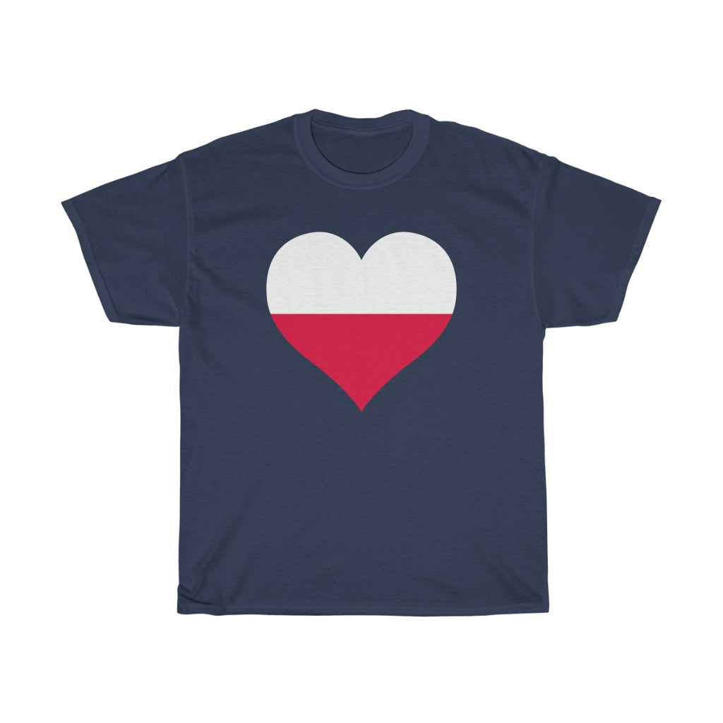 Poland Heart Flag Standard Tee - Unisex