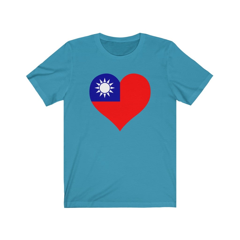 Republic of China - Taiwan Heart Flag Premium Tee - Unisex