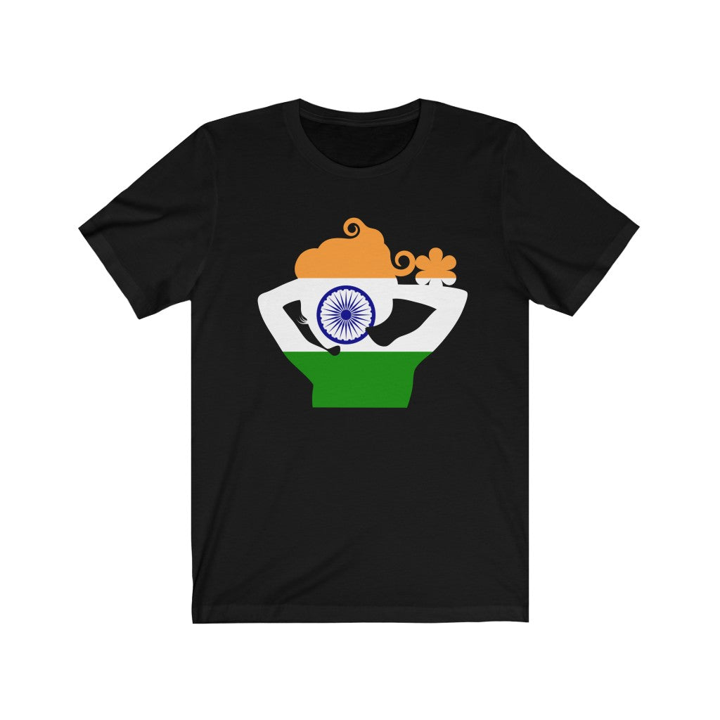 India Lady Flag Premium Tee - Unisex