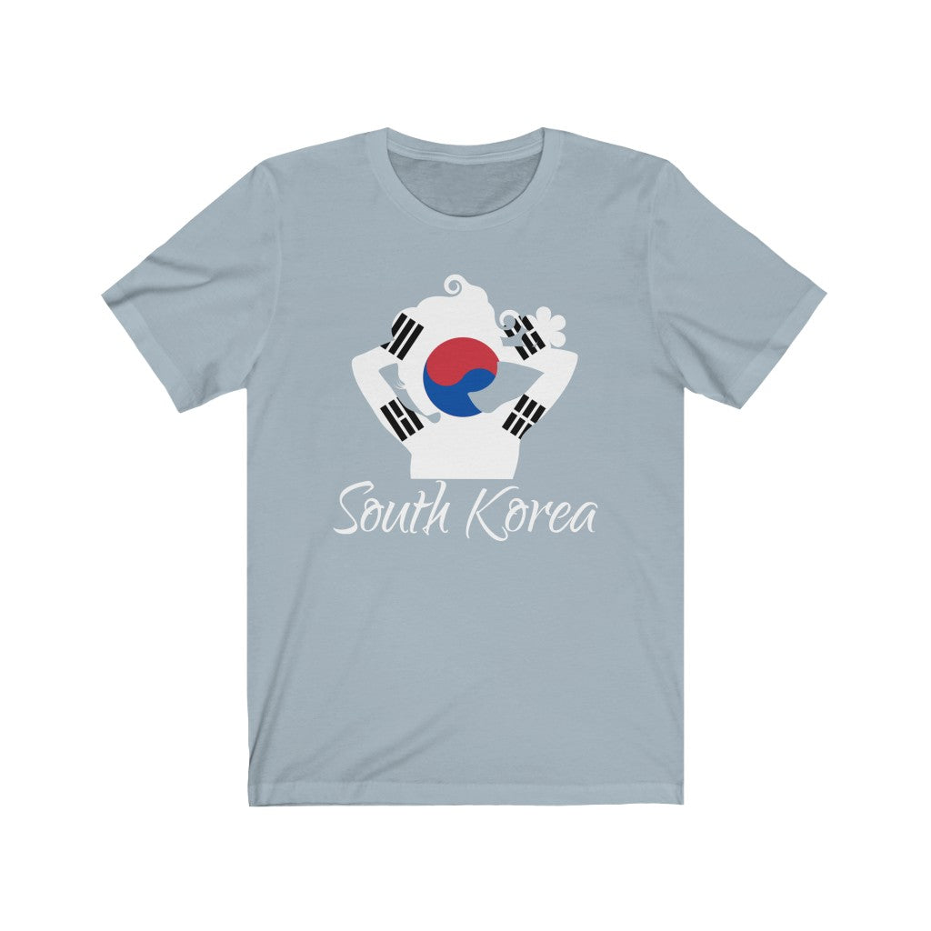 South Korea Lady Flag Premium Tee 2 - Unisex